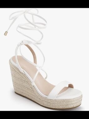 Espadrille Lace Up Wedges #1288